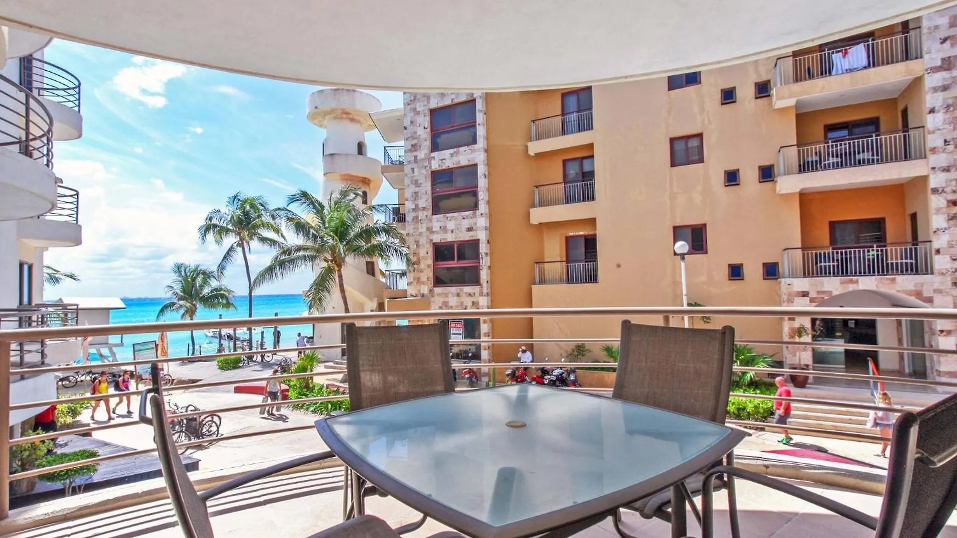 Beachfront Condo, 2 Bedroom - Ocean View At Corto Maltes Playa del Carmen Mexico